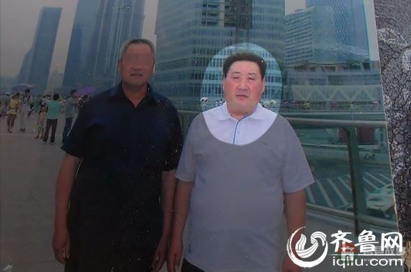 死者付明濤跟其親友的合影。圖片由死者家屬提供